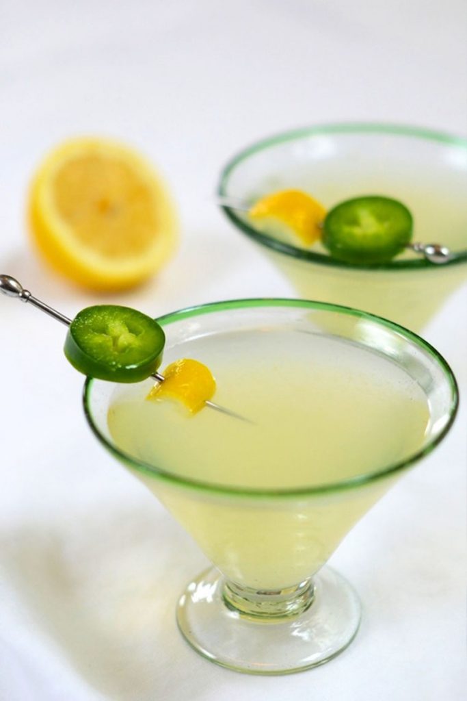 Jalapeno vodka lemonade