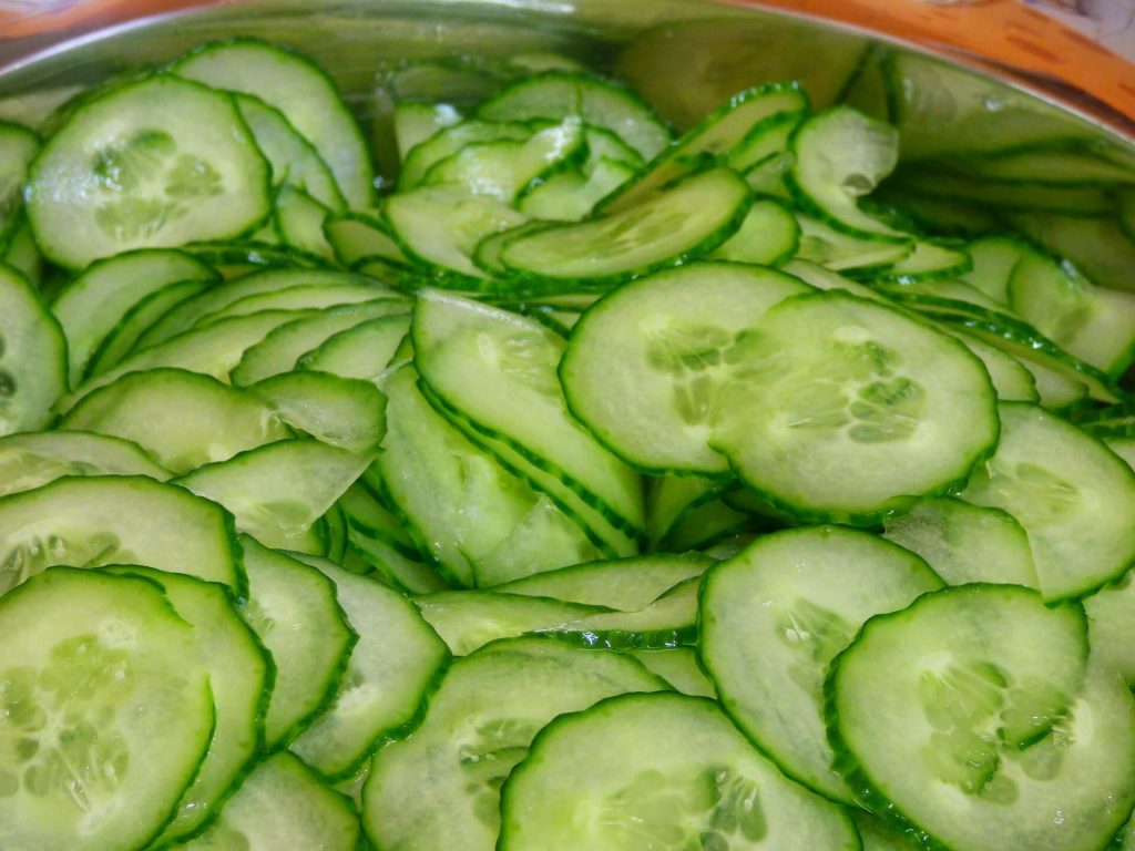 All the produce in season in July_cucumber