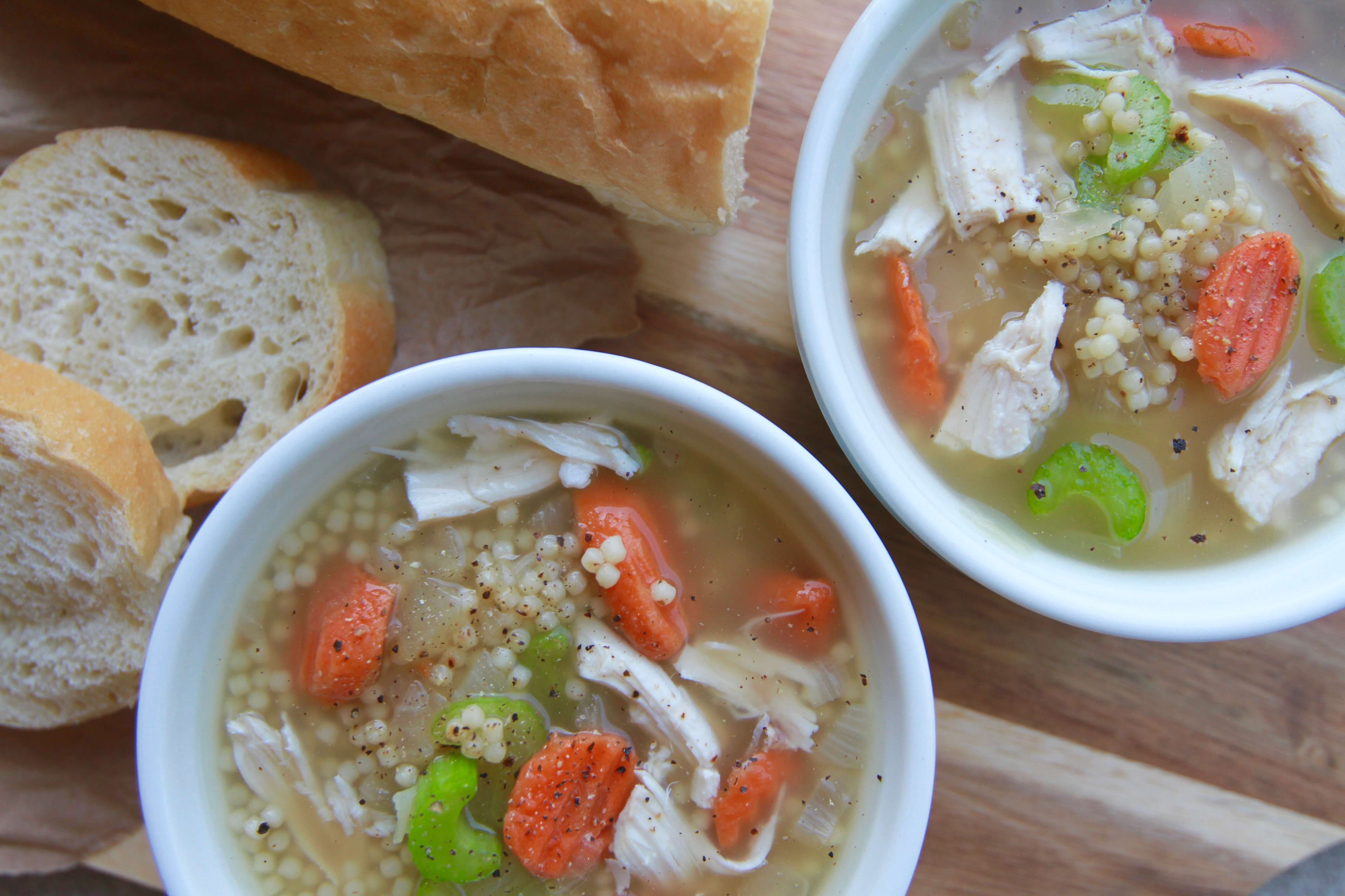 Easy 20-minute Bone Broth Chicken Noodle Soup2