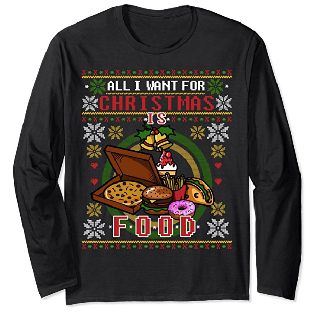 Food-themed ugly Christmas sweaters for all your holiday get togethers-fast food-all food