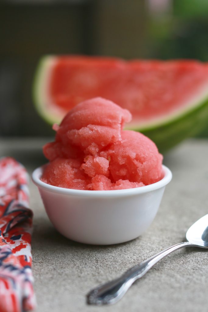 11 Fun Facts for watermelon day, plus an easy sorbet recipe