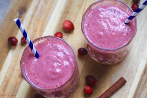 Healthy cranberry, apple anytime smoothie