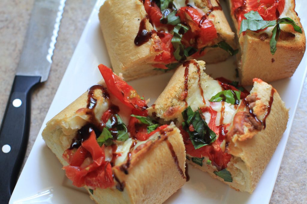 Caprese Garlic Bread, A Can't Miss by Everybody Craves