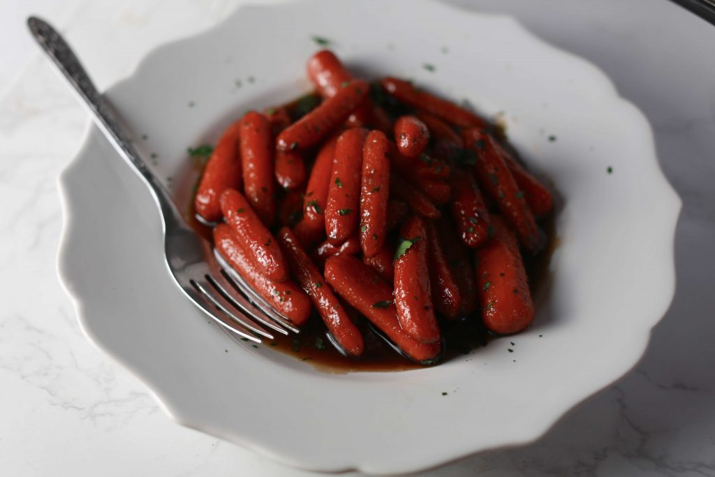 Sweet and spicy glazed bourbon carrots_4