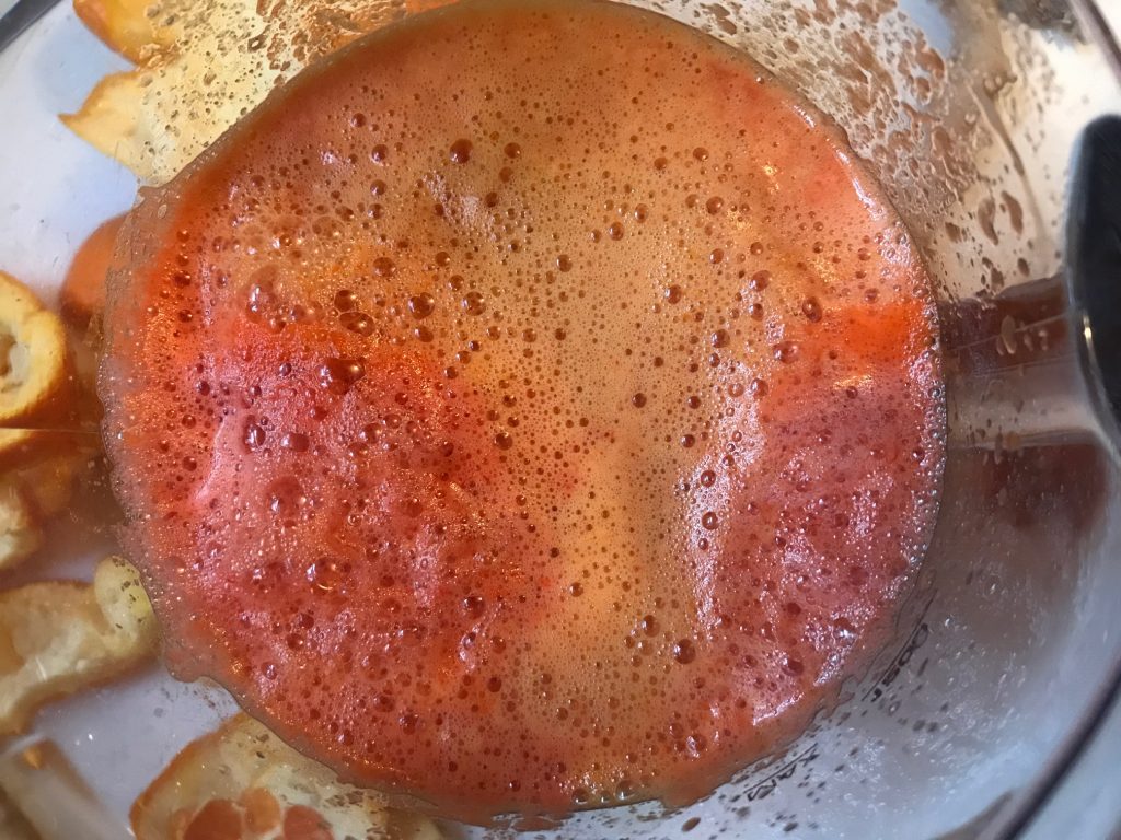 Watermelon orange carrots ginger turmeric juice - juicer