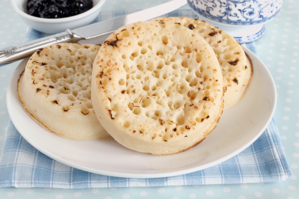 What's the difference between an English muffin and a crumpet