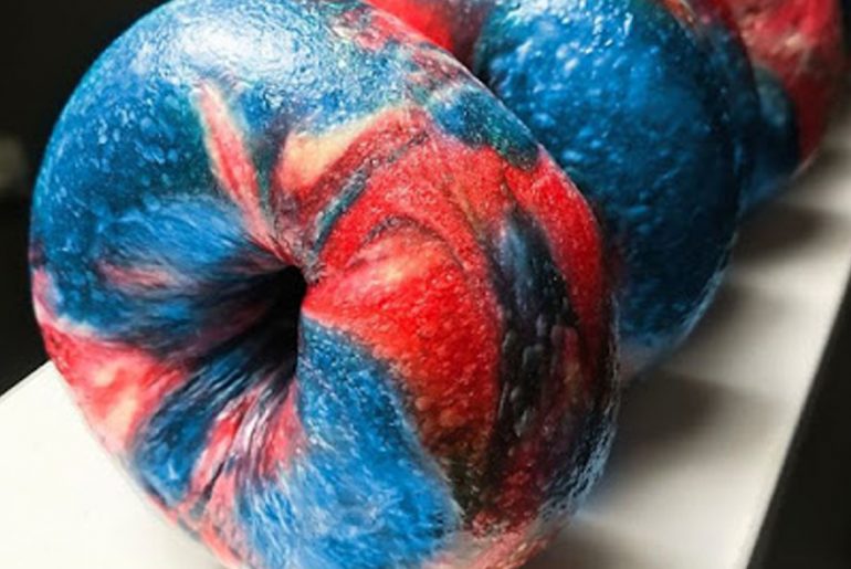 Bruegger's and Einstein Bros. baking red, white, and blue bagels to fuel your Fourth of July morning