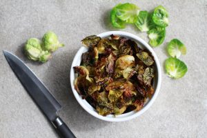 Brussel sprout chips with a kick-4