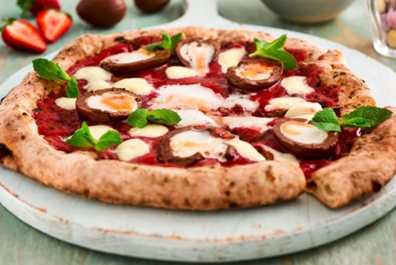 Cadbury Creme Eggs Top Pizzas For An Easter Themed Twist by Everybody Craves