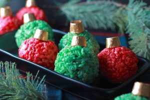 Holiday Ornament Rice Krispie Treats