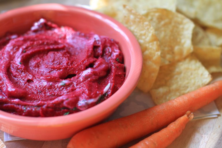 Creamy Roasted Beet Hummus: Your New Favorite Snack by Everybody Craves