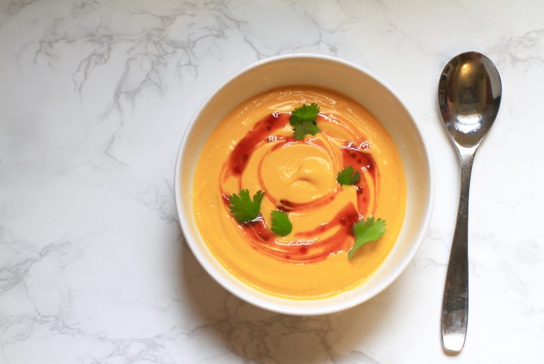 The sweet heat of carrot-coconut soup