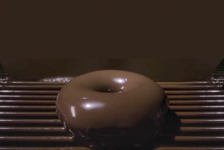 Krispy Kreme is offering a limited-edition chocolate version of its iconic glazed doughnut.