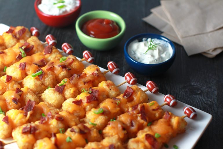 Loaded Tater Tot Kabobs load Game Day with fun, flavor_3