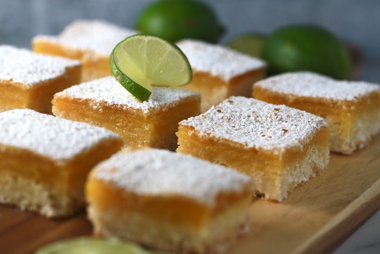 Lovely lime squares bring just enough zing