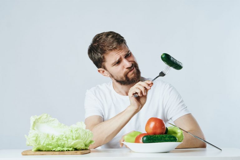 Men are embarrassed to adopt vegetarian diets, study shows