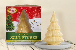 Spreadable Christmas tree-shaped butter sculptures are here for the holidays