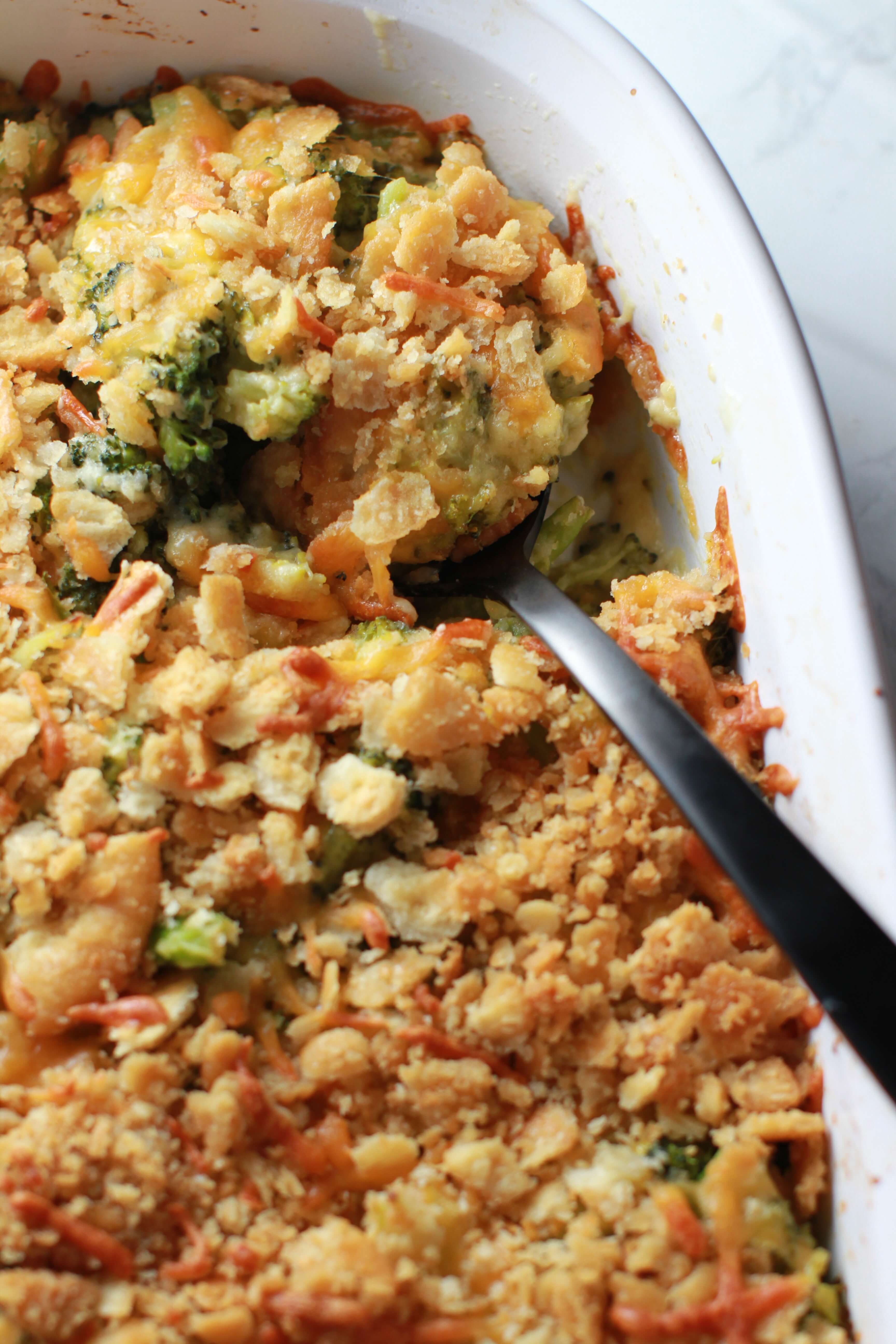 Thanksgiving Day broccoli cheese casserole_3 - EverybodyCraves
