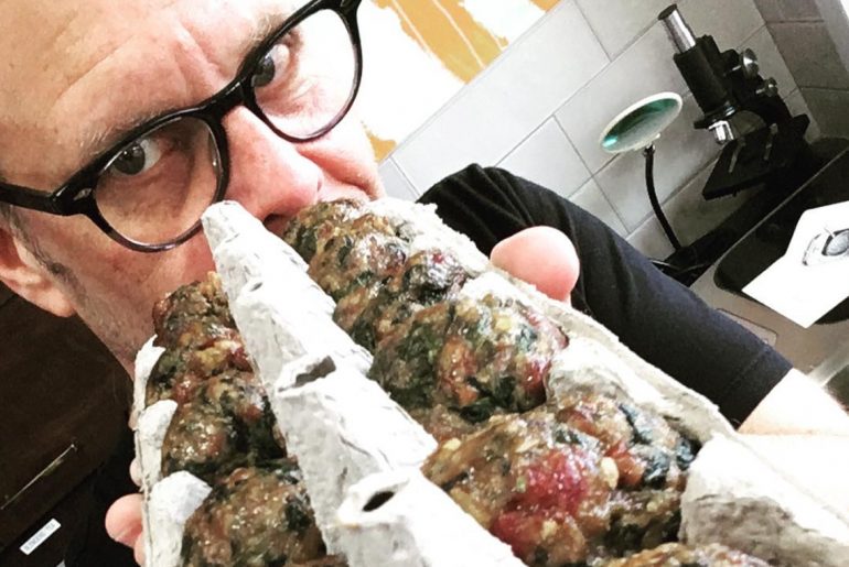 Alton Brown's Genius Meatball Baking Hack You'll Want to Copy by Everybody Craves