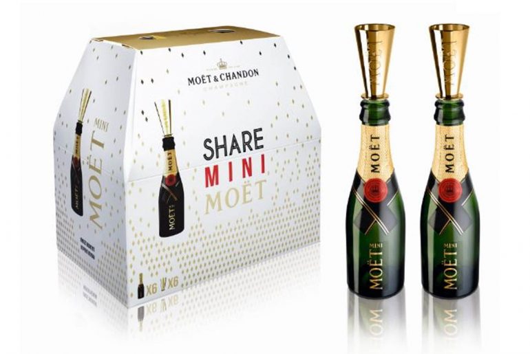 Moët now sells 6-pack mini champagne bottles - EverybodyCraves