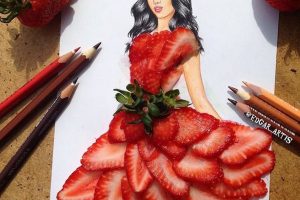 Illustrator creates high-fashion images out of food by Everybody Craves
