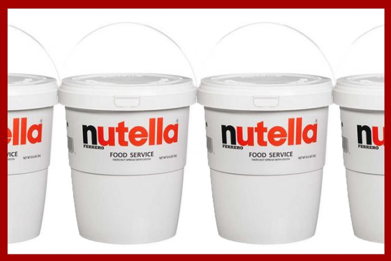 Costco is selling giant 6.6 pound buckets of Nutella