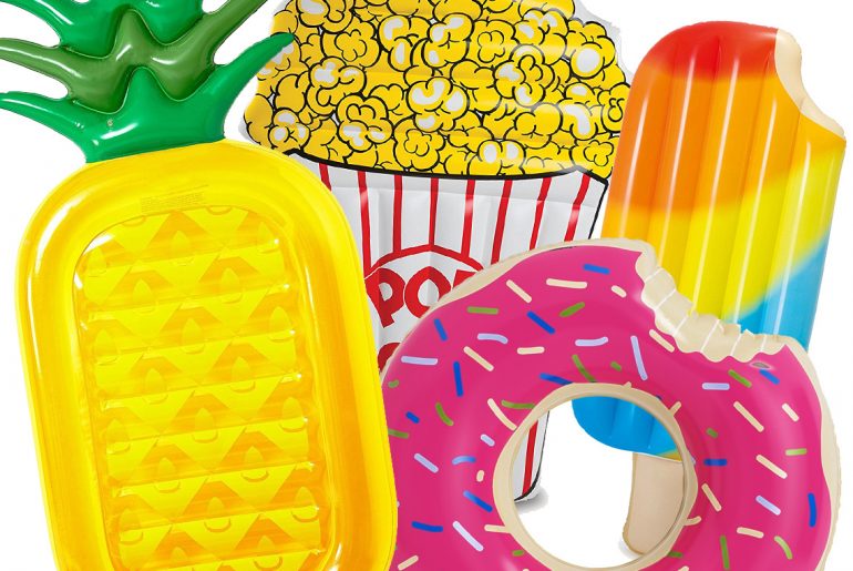 summer pool floats for food lovers by everybody craves